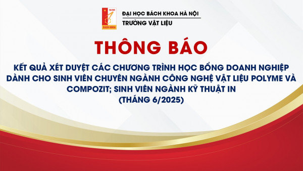 THÔNG BÁO: KẾT QUẢ XÉT DUYỆT HỌC BỔNG DOANH NGHIỆP TÀI TRỢ THÁNG 06/2025