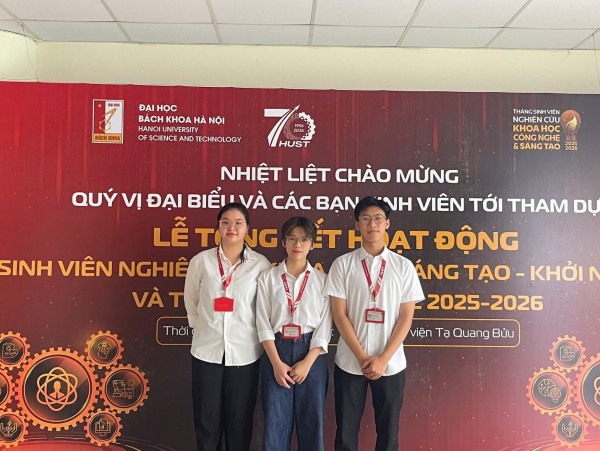 S.14.09 XÚC ĐỘNG VÀ TỰ HÀO VỚI GIẢI NHẤT SV NCKH PHÂN BAN KỸ THUẬT VẬT LIỆU