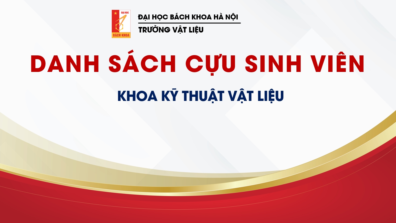 DANH SÁCH CSV KHOA KỸ THUẬT VẬT LIỆU