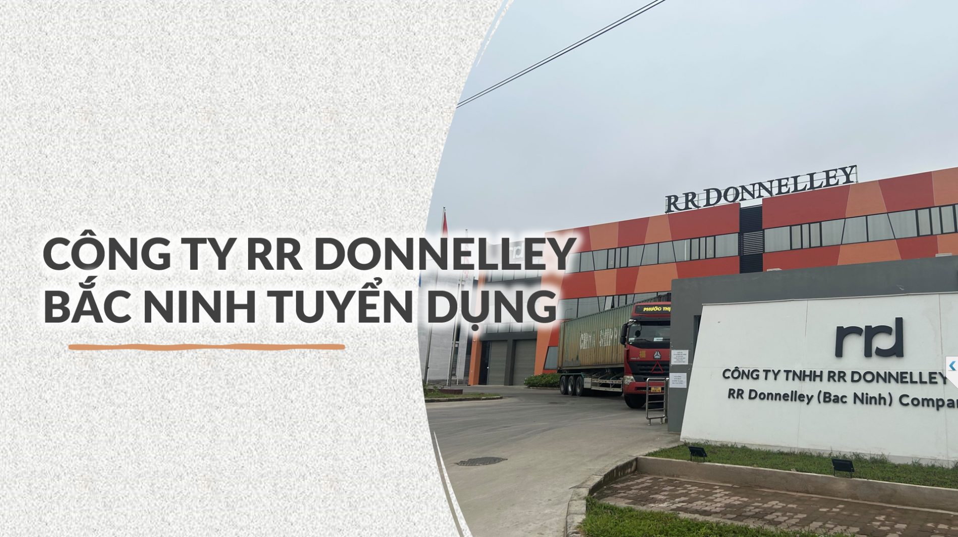 CÔNG TY TNHH RR DONNELLEY BẮC NINH TUYỂN DỤNG